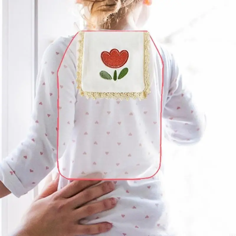  Pack of 3pcs Cotton Kids Absorbent Back Towel Machine Washable Lightweight Design for Kindergarten Play Comfort