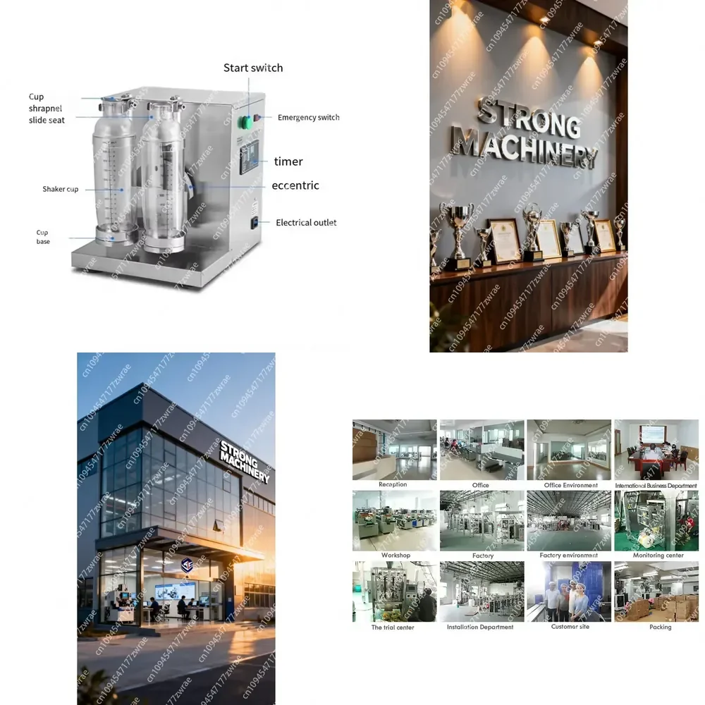 Automatic Double Cups Shaker Machine Bubble Tea Milk Tea Boba Shaking Milk Tea Pearl Machine Beverage Juice Shaking Machine