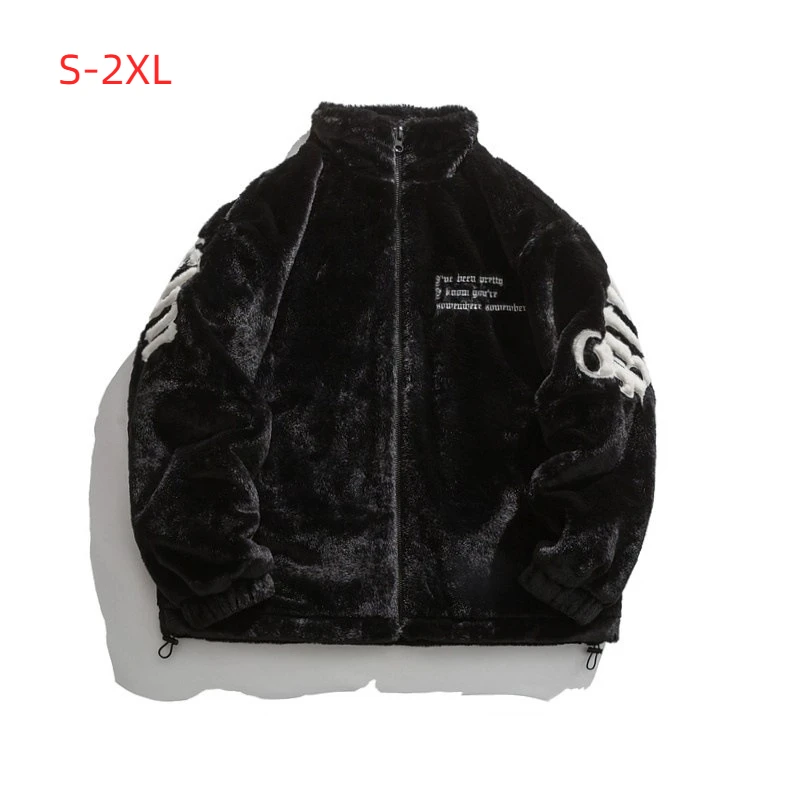 Streetwear Men's Hip-hop Embroidery Stand Up Collar Cotton Jacket Men's Thick Warm Men's Winter Fashion New Jacket