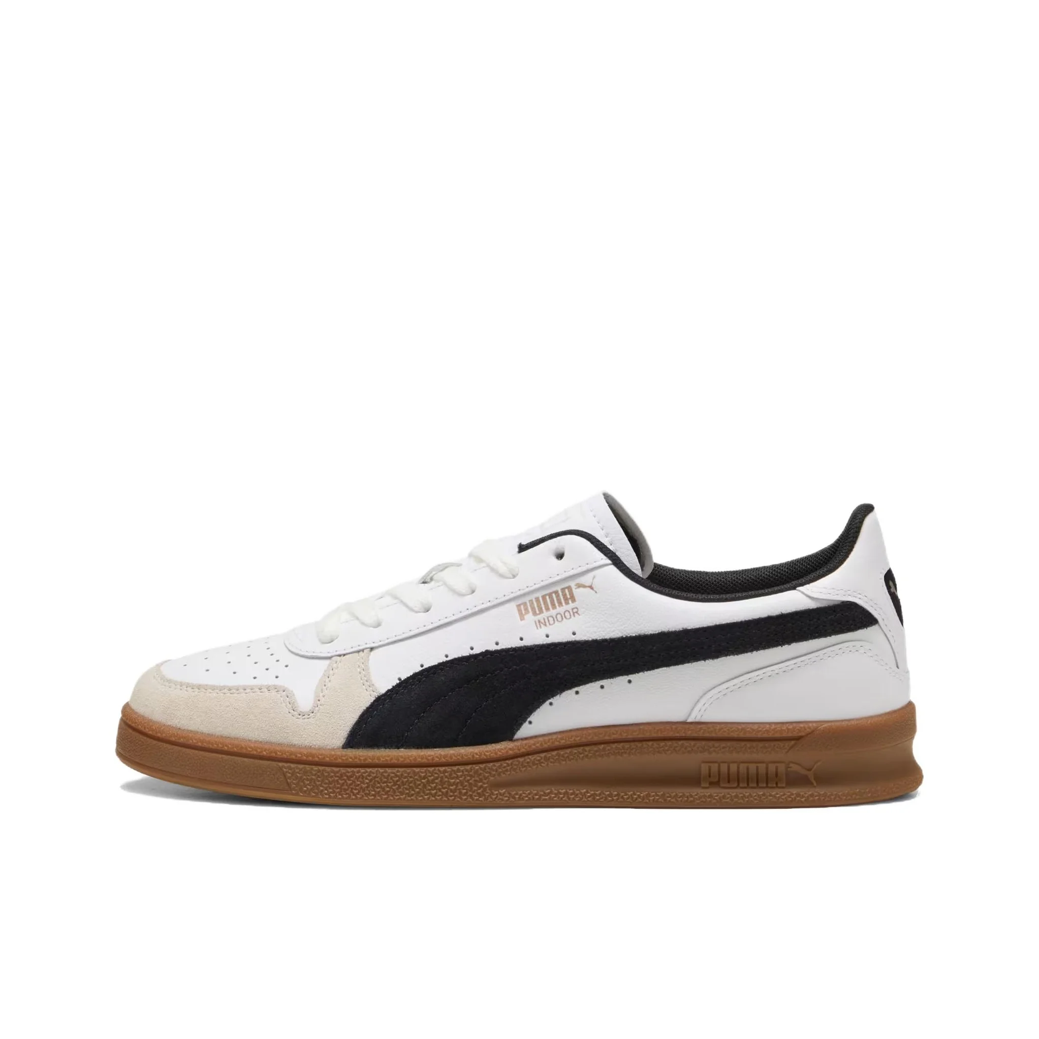 PUMA Indoor Classic Vintage Low top Casual Shoes Unisex Black White 401360-01