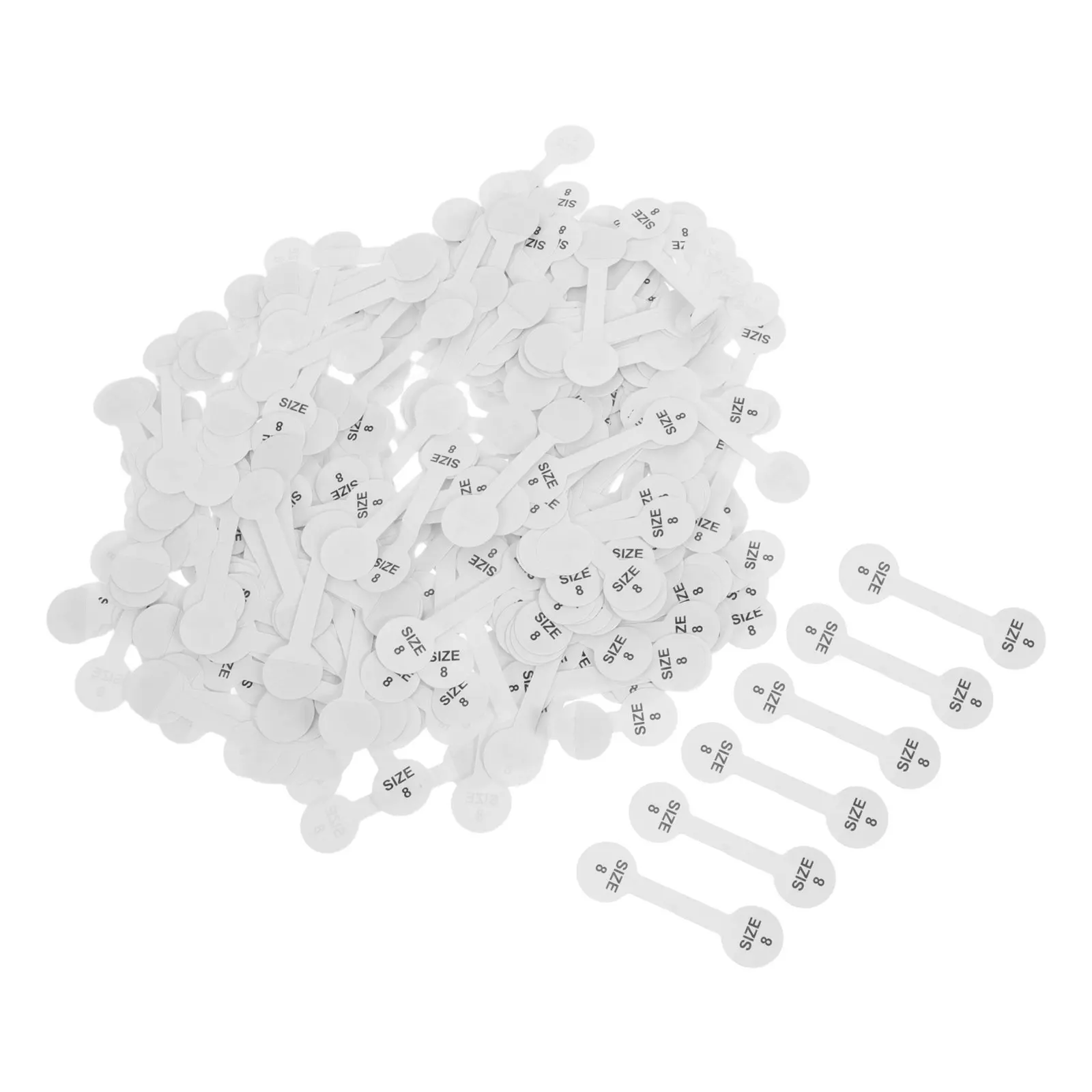 300Pcs Jewelry Tags Self Adhesive Removable Ring Size Label Stickers Writable Small Decorative Labels for Retail Boutique Stores