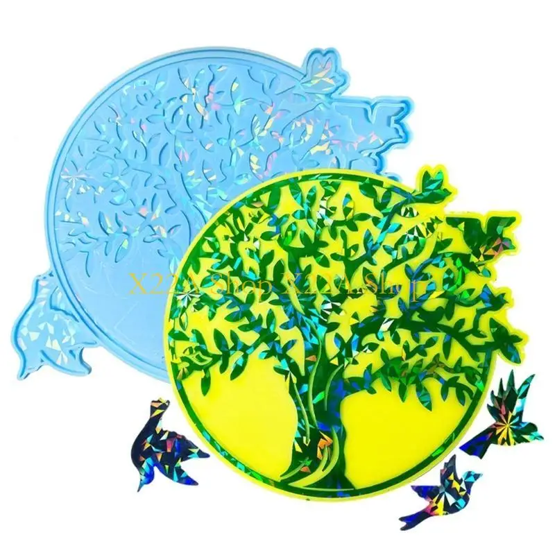 Unique Ornament Silicone Mold Wall Sticker Mold Resin Casting Pendant Mold Suitable for Diy Crafts