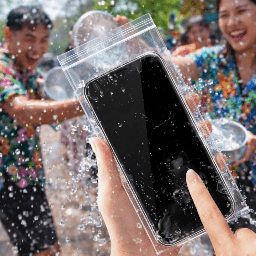 Transparent Material Waterproof Phone Bags Waterproof Design Self-Sealing Closure Self-Sealing Phone Bags Dustproof Protection