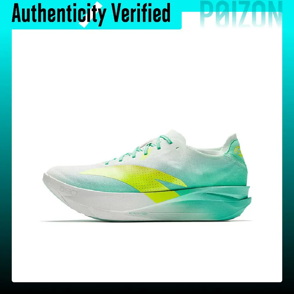 Anta C202 G9 2 Low top Marathon Racing Carbon Plate Running Shoes Women's White Green 122545573-5
