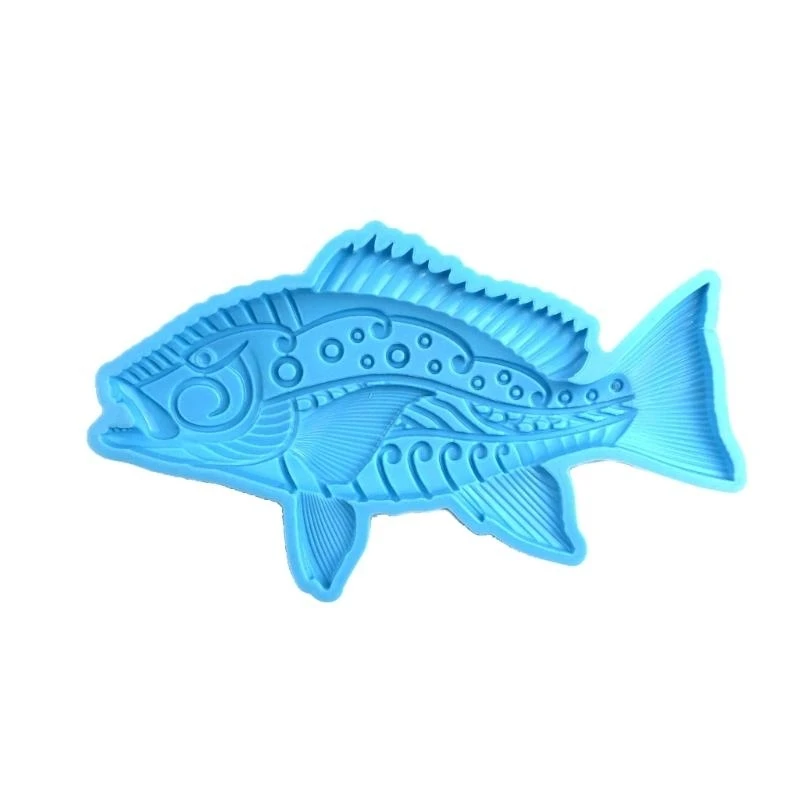 Embossed Fish Pendant Silicone Mold Handmade Epoxy Resin Molds Wall Bedroom Decoration Ornament Making Supplies