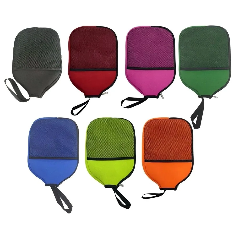 Zippered Pouch Pickleball Racket Cover Durable Construction Mesh Pocket Pickleball Accessories Bag Wear Resistant