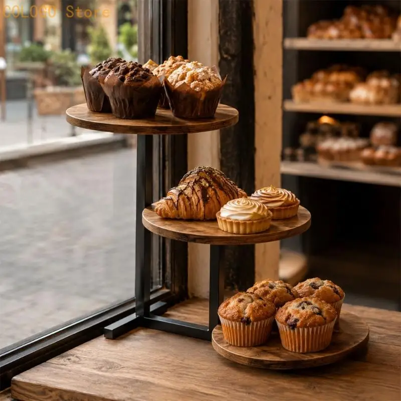 Round Serving Stand with Look Trays for Dessert Presentation D0LD