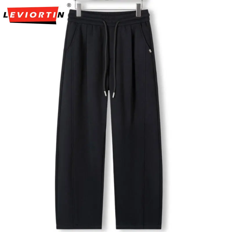 Men's Winter New 3D Three Dimensional Cutting Casual Pants Straight Tube Thickened Sports Comfortable Warm Loose Versatile Pants