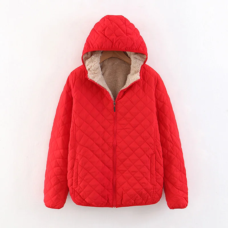 2026 Autumn and Winter 10 Color Women Basic Jackets Coat Female Zipper Fleece Women Cloths Loose Parkas Quality Parkas