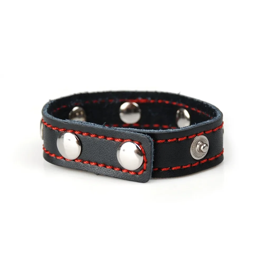 PU Leather Penis Rings Cock Straps Cock Ring Penis Extender Ring for Man Adult Penis Erection Delay Time Sex Toys Chastity Belt