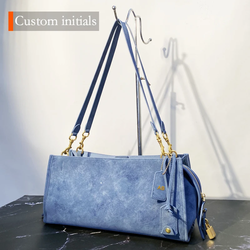 Custom Initials Rogue 34 Satchel Underarm Bags For Women Luxury Designer Handbag Purses 2026 New In PU Multi-Story Lock Shoulder