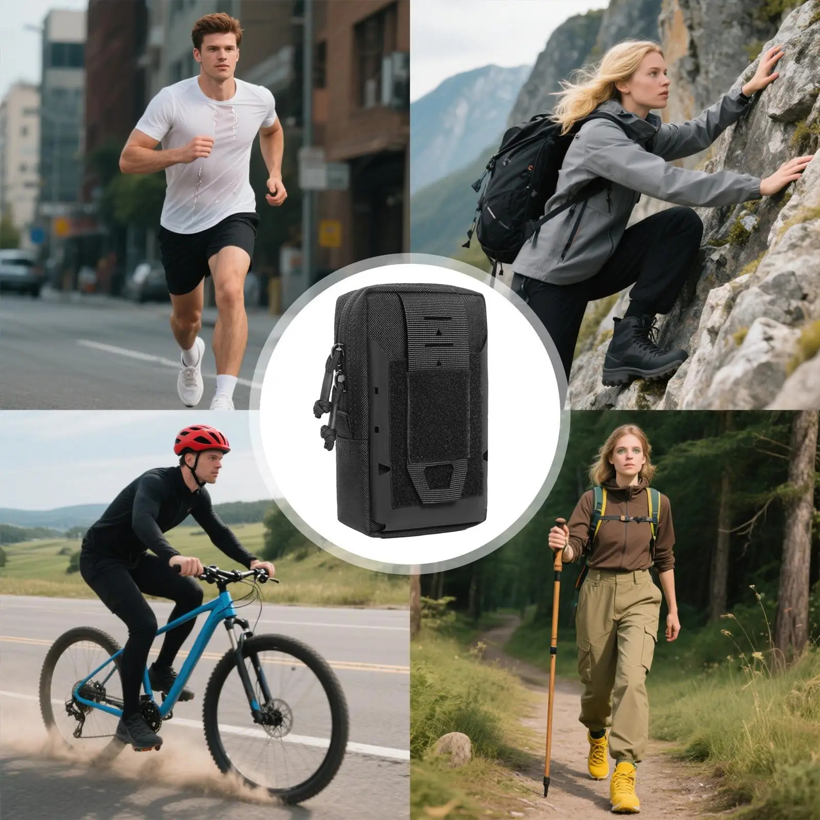Belt Pouch For Women Portable Storage Wallet Waist Pouch For Men Women Phone Key Outdoor Travel Camping Running Hiking Gym Work