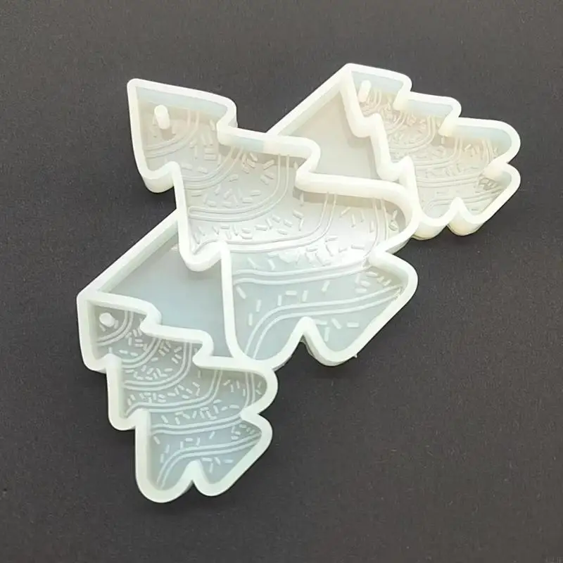 DIY Glossy Christmas Keychain Silicone Mold Charms Mould Resin Epoxy Jewelry