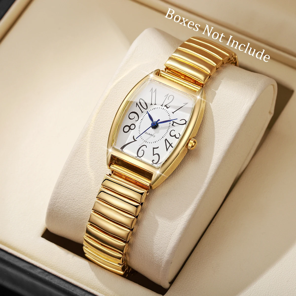 Fashion Arabic Dial Women Watches Casual Alloy Elastic Strap Quartz Wristwatches For Ladies Clock Reloj Mujer (Without Box)
