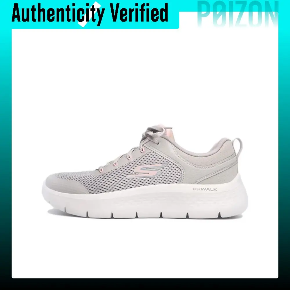 Skechers Go Walk Flex Abrasion Resistant Low top Walking Shoes Women's Gray 124817-TPPK