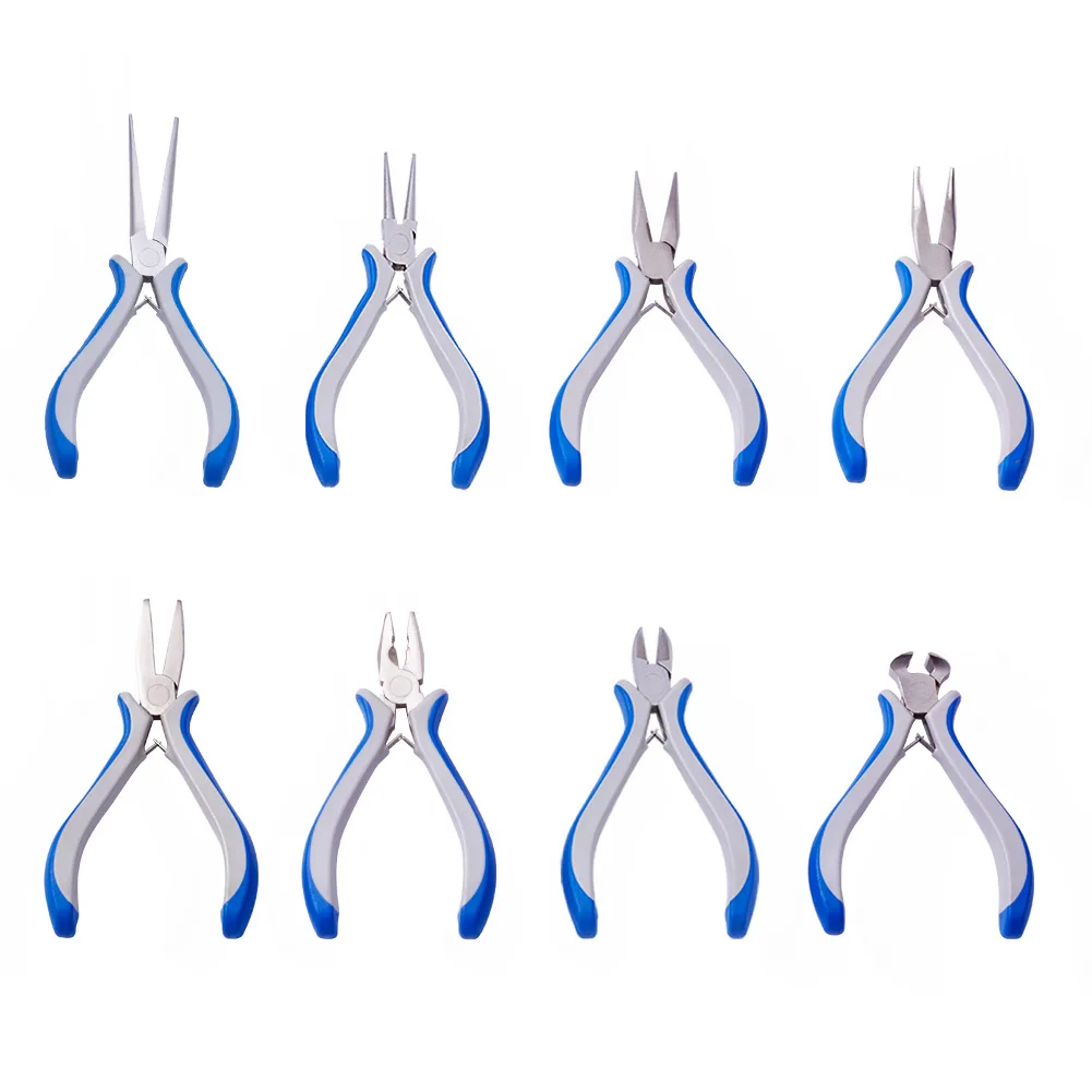1Pc Carbon Steel Jewelry Pliers Cutting Jewelry Pliers Flat Nose Round Nose Pliers Wire Cutter Plier For Jewelry DIY Making Tool