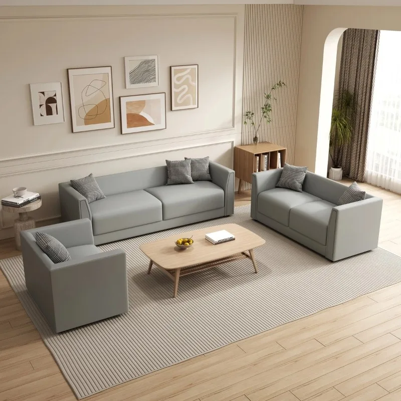 Nordic sofa small apartment living room simple apartment rental room double triple clothing store lounge area reception sofa