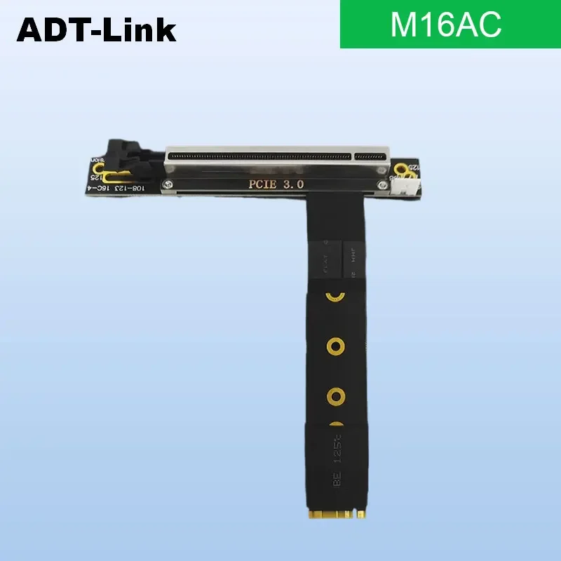 ADT-Link NVME to PCIE X16 Adapter Cable M.2-Mkey to 16x Extension Adapter Cable M2 Interface External Graphics Card