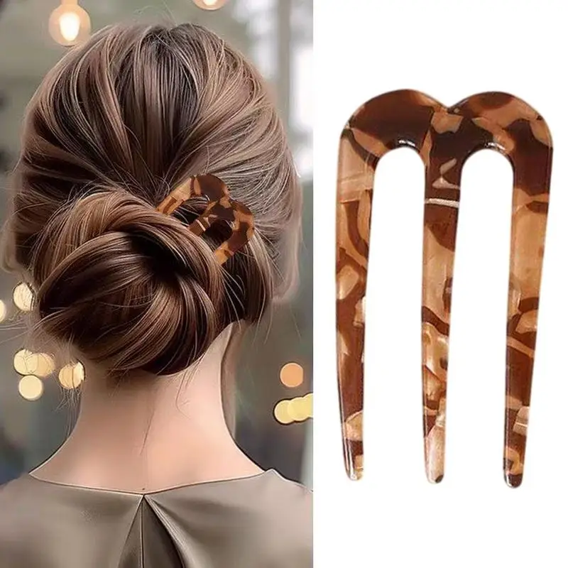 French Hair Pins Hair Fork Fashion Daily Use Accessories for Hairstyle Vintage Clips for Thick & Long Hair Suitable Accessories