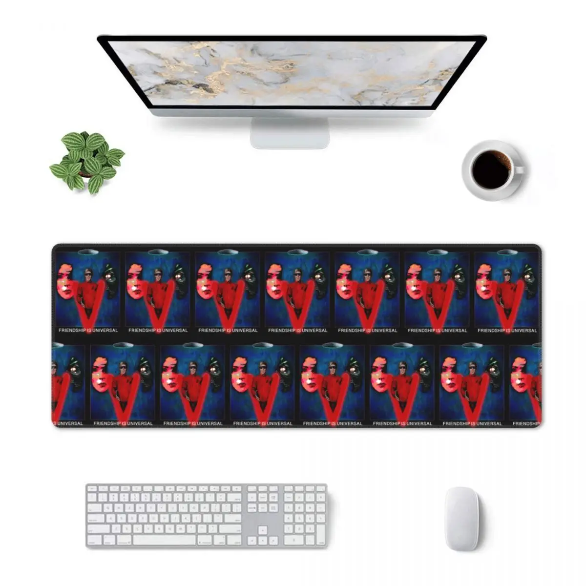 Large Mouse Pad V The Visitors Gamer PC Laptop Mats Keyboard Carpet Computer Gaming Office Accessories Desk Mat