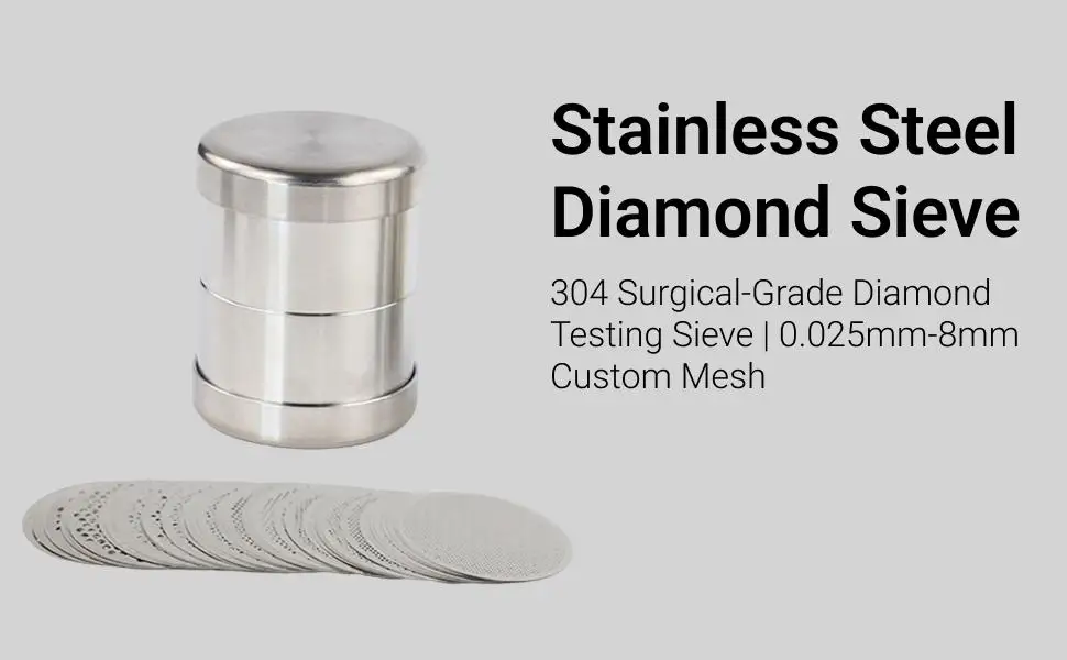 65 Pieces Diamond Sorting Sieve Professional Stainless Steel for Pearl Bead
