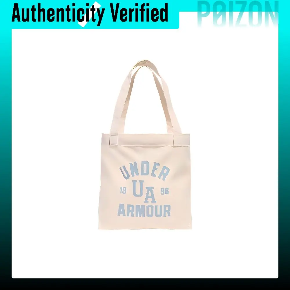 Under Armour Under Armour Cotton Tote Bag, Shopping Bag, Handbag, Shoulder Bag Women's Beige & Light Blue 6001898-003