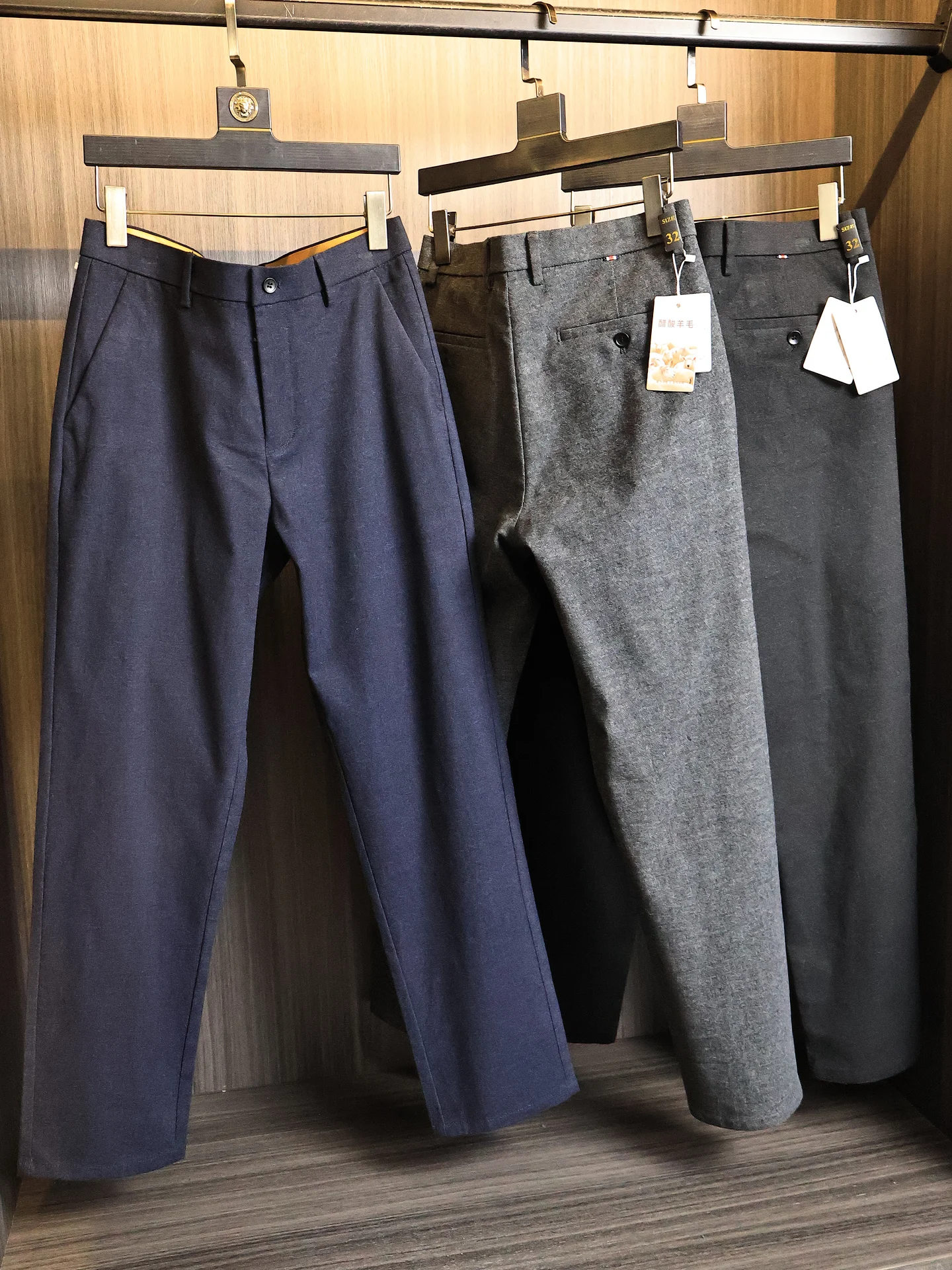 Silky Draping Men's Casual Pants Straight Leg Commute Friendly Autumn Winter Fashion Business Series Soft Brushed Finish