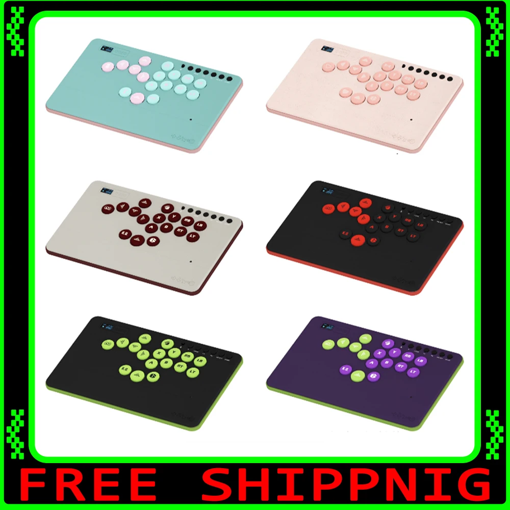 DOIO KBGM-H09+ Mechanical Keyboard HITBOX Aluminum Alloy Gamer Keyboard Rocker Arcade Fighting for PS5 Switch Steam NS2 Gifts