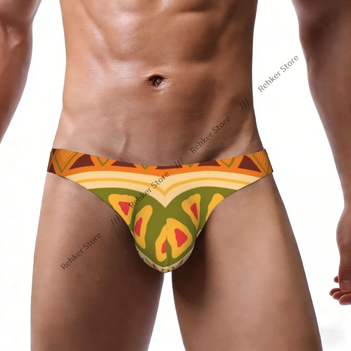 Sexy Man's Underwear Briefs African Pattern Men Underpants