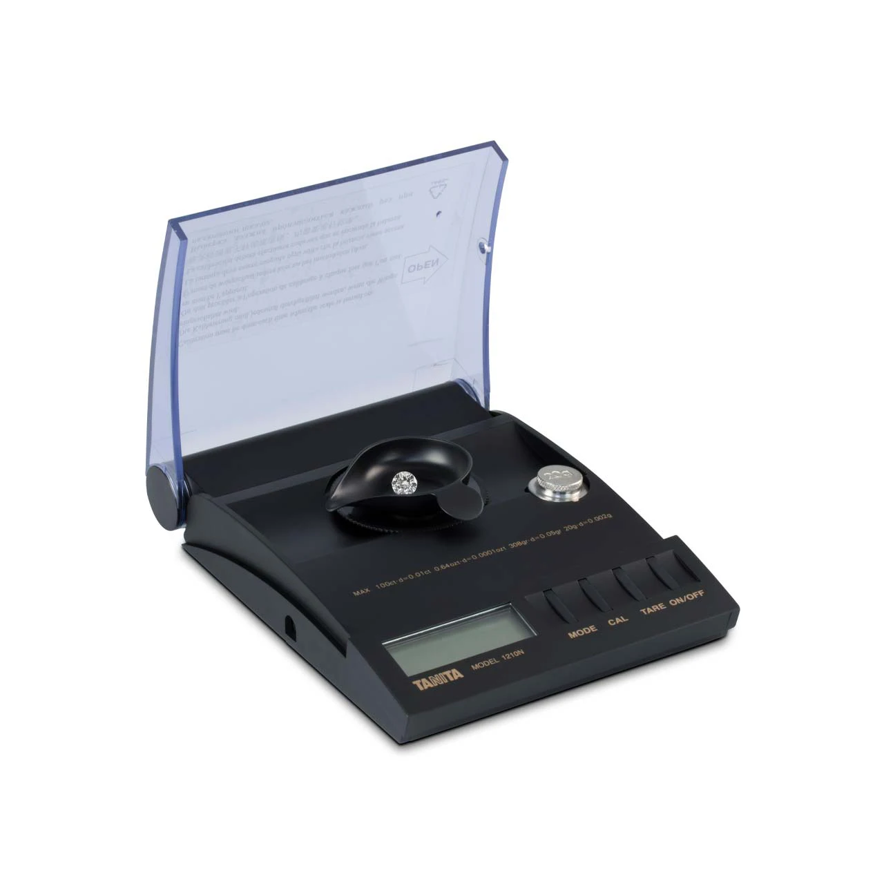 Tanita 1210N Professional Diamond & Gem Scale  0.01ct Accuracy 100ct Capacity 4 Weighing Modes Digital Jewelry Scale