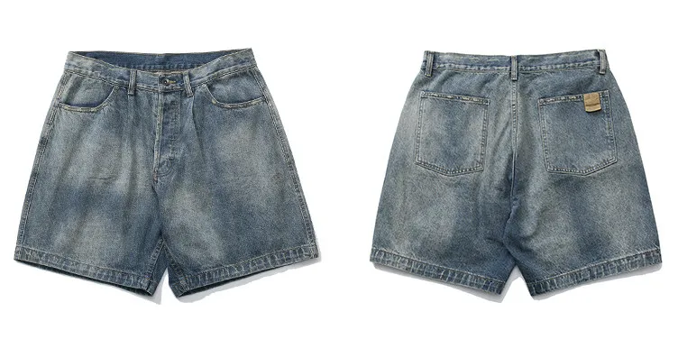 MADNESS DENIM SHORT washed plain beef shorts 22SS jeans