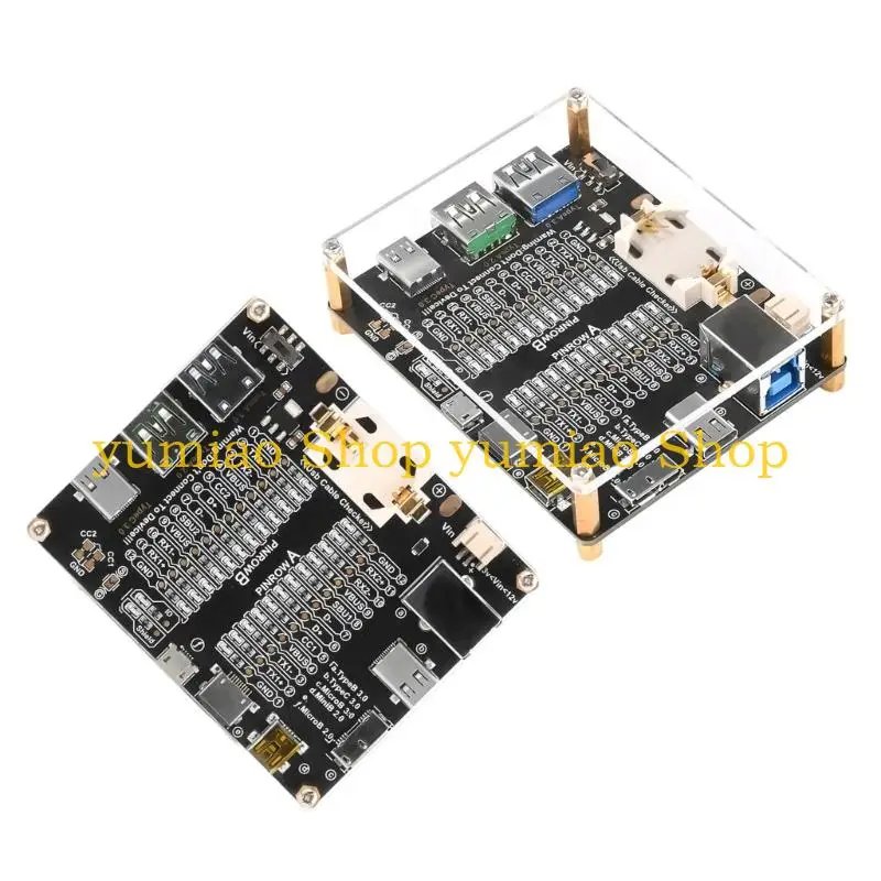 587B USB Tester For Data Cables Featuring 24 LED Lights Double Power Mode