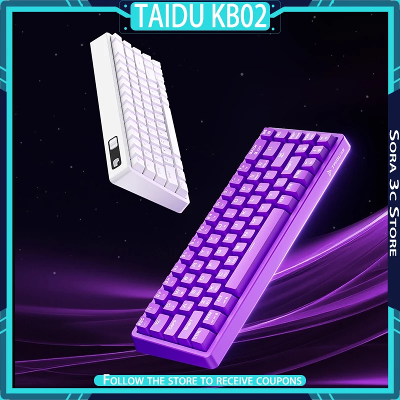 TAIDU KB02 Wireless Mechanical Keyboard Bluetooth Tri Mode Hot-swapping Customized Gaming Keyboard Computer Accessories