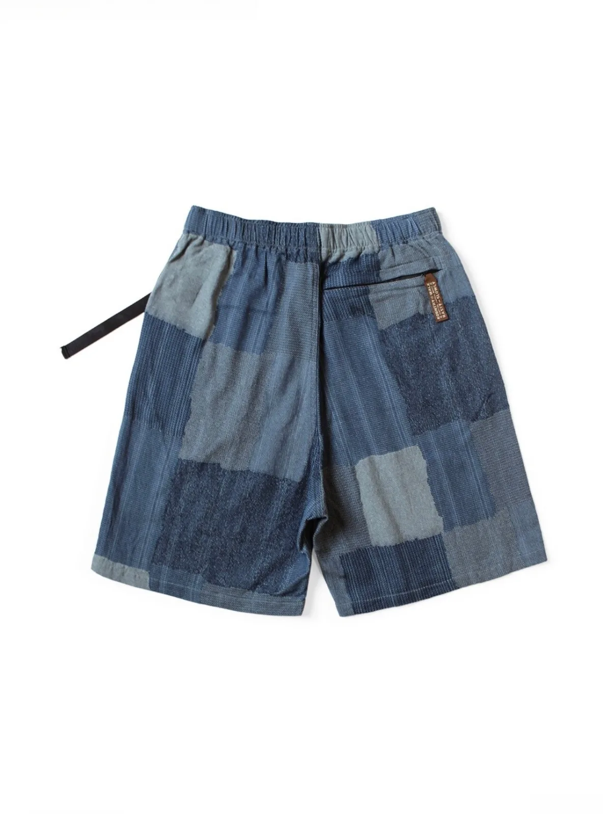 26SS KAPITAL HH Hirata and Hongri Vintage Baijia Cloth Splicing Printed Elastic Adjustable Shorts for Men