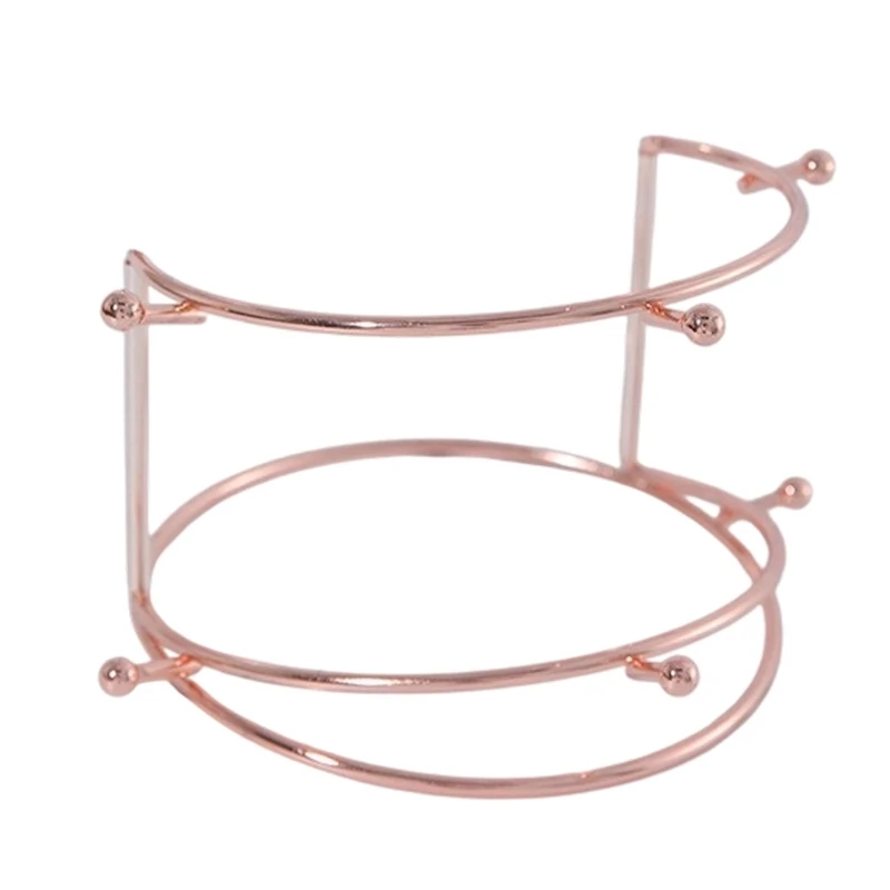 Stainless Steel Crown Jewelry Display Stand with Easy Assembly Feature