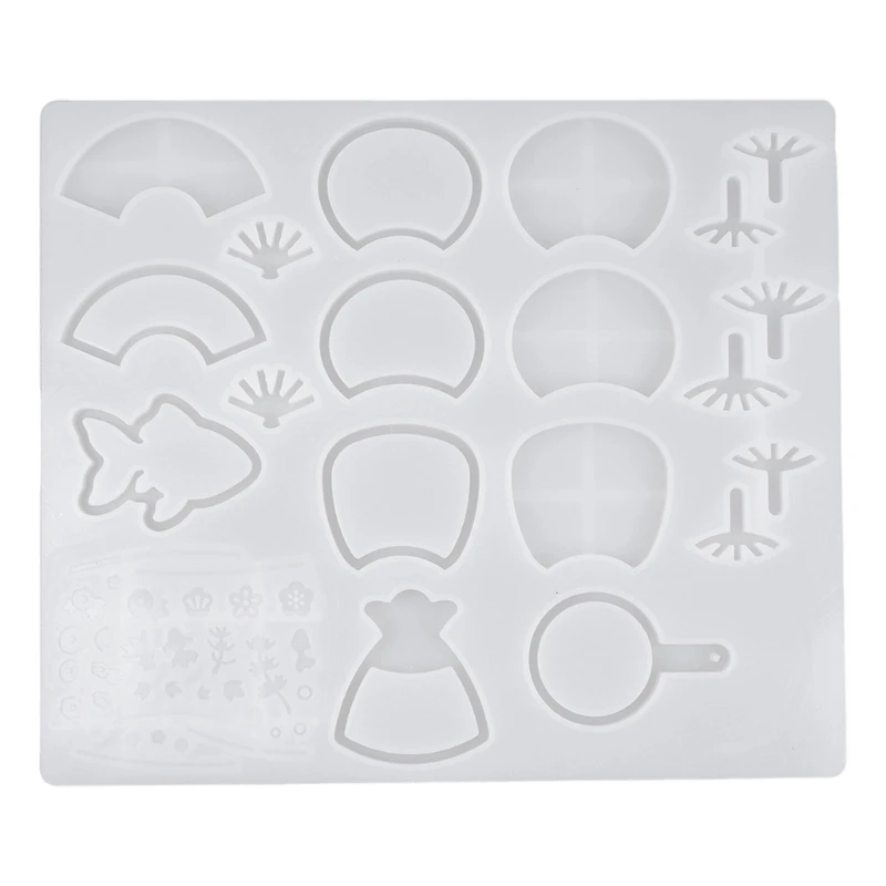 DIY Resin Casting Mold for Glitter and Dried Flower Craft Designs 55KA