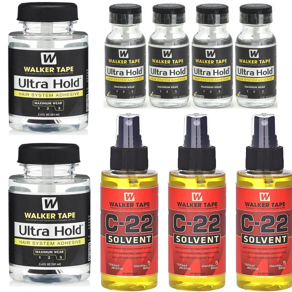 Solvent Spray Remover& Firm Strong Hold Glue  Solvent Adhesive  Gentle Solvent Remover Kit For Lace Wigs