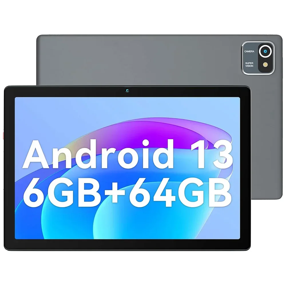 URAO Android 13 Tablet 10 Inch 6GB RAM + 64GB ROM 128GB Expandable 5000mAh IPS Display 5G WiFi Dual Camera Tablet PC PAD Gift