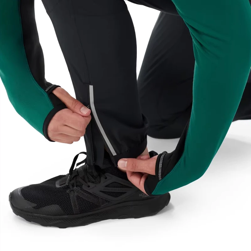 Mens Womens Outdoor Quick-Dry Pants, Straight Leg Casual Trousers with Elastic Waist, Windproof & Lightweight