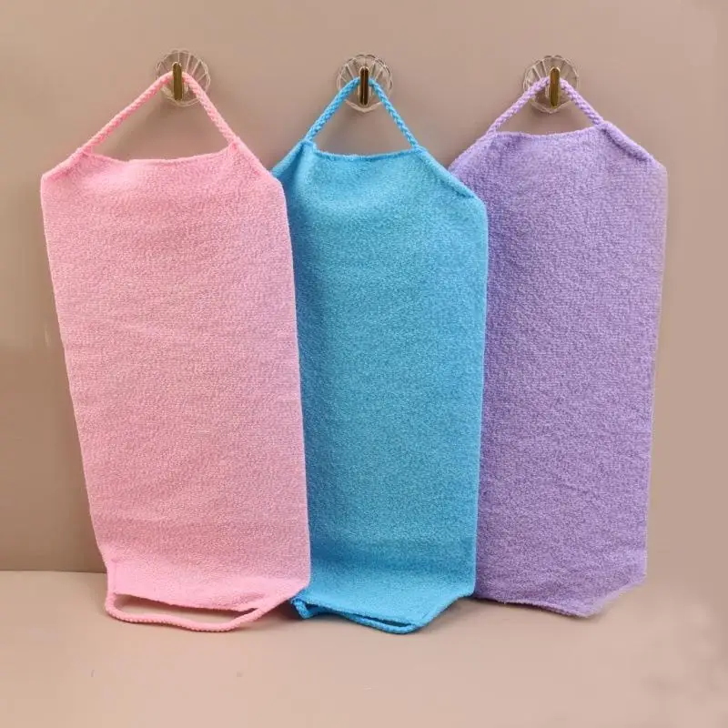 1PC Exfoliating Bath Towel Scrubber Belt Bath Stretchable Full Body Washcloth Super Absorbent Towel Bathroom Supplies