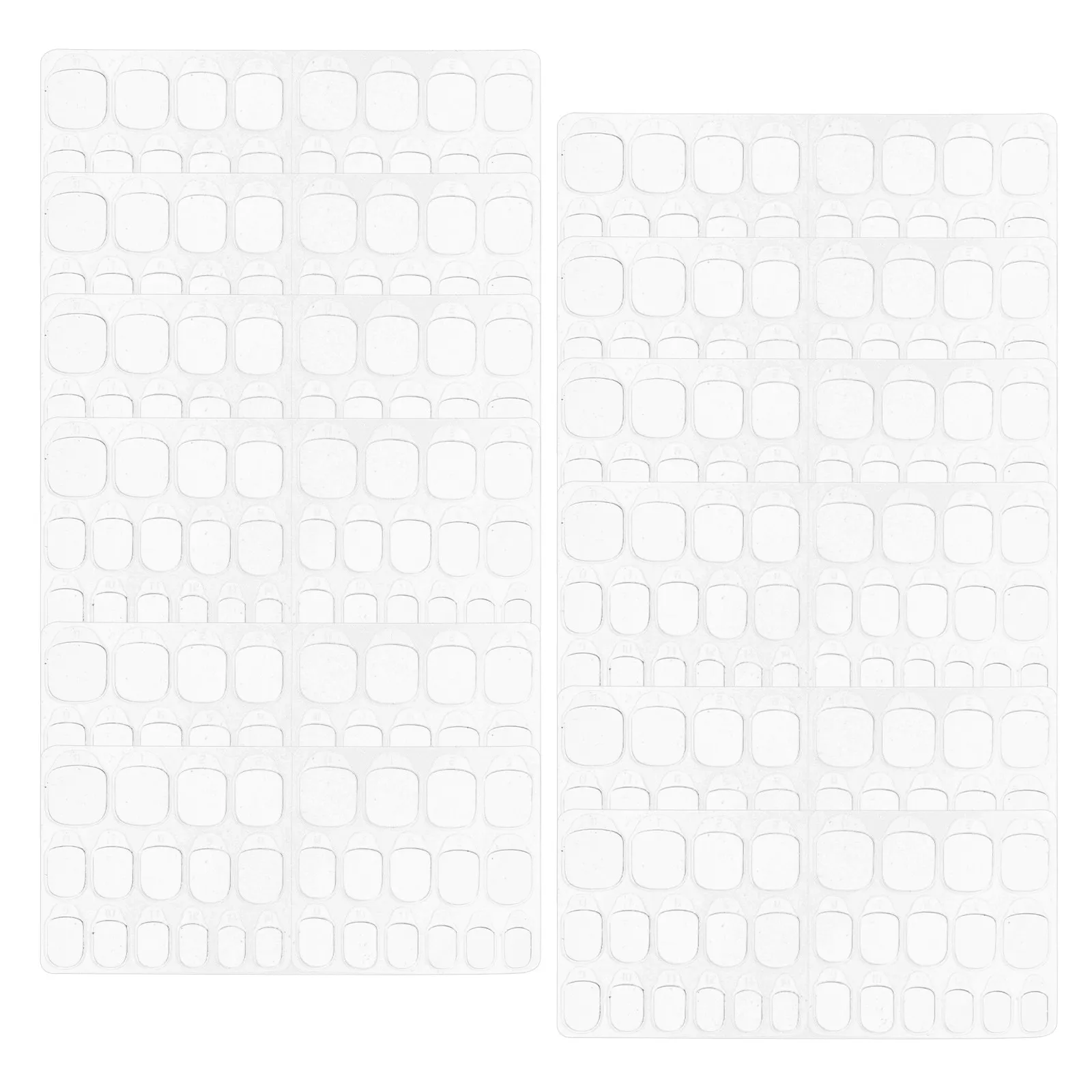 60Sheets Double Side Nail Adhesive Tabs Jelly Glue Nail Stickers for Press on Self Adhesive False Nails Party Festival Manicure