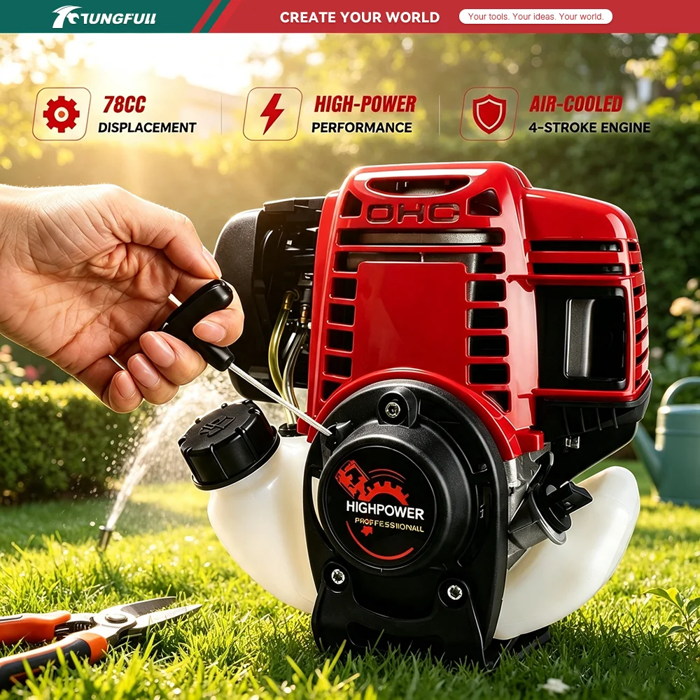 TUNGFULL GX50 47.9CC 1.5KW High Power 4Stroke Gasoline Engine AirCooled Petrol Motor For Brush Cutter Agricultural Trimmer