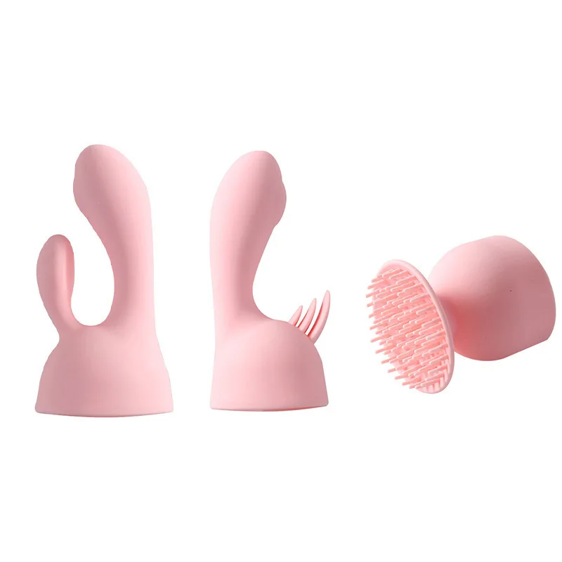 AV Vibrator Accessories Finger Shower Head Silicone Cover Female Masturbation Adult Sex Toy