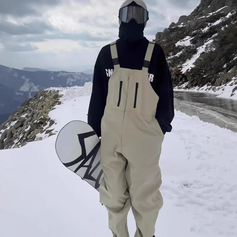 W2EJOURNEY EU US Size Luxury Quality Casual Pants Outdoor Sports Ski Waterproof Windproof Snowproof Unisex Loose Casual Overall