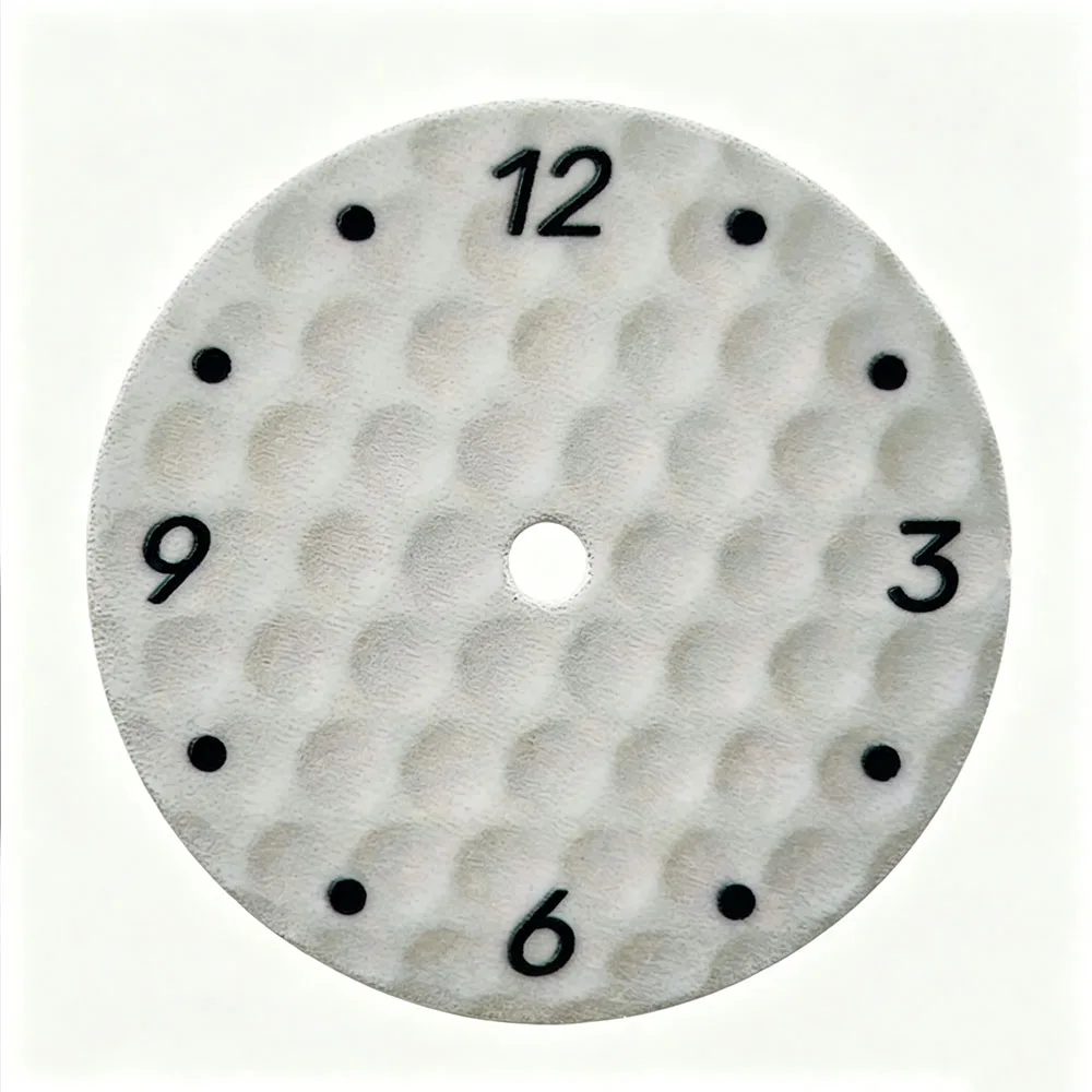 Golf Patterns Concavo-Convex Dial NH35 Dial  28.5mm Dial Watch Dial Watch NH35 Dial Watch Parts for NH35/36 Movement Watch Face