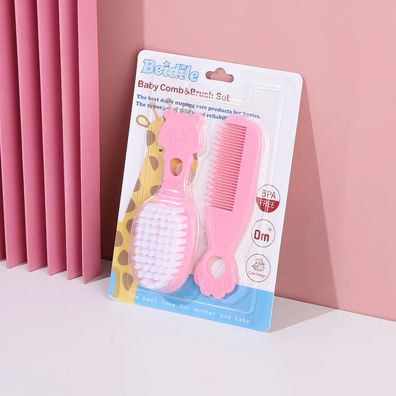Baby Care Products Set Baby Comb, Brush Scissors Care Tool, Newborn To Remove Tinea