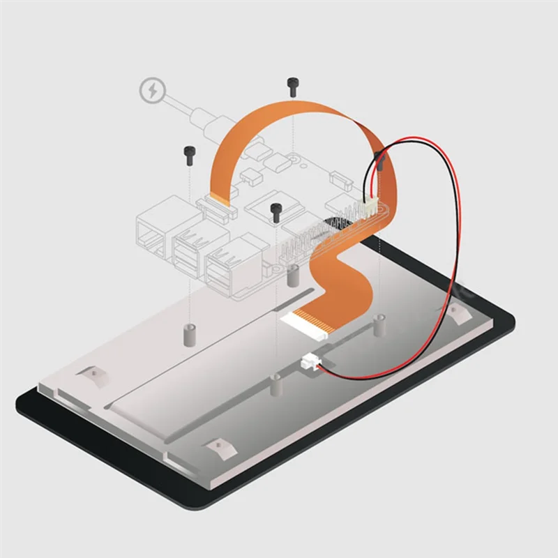 For Raspberry Pi 7" Touchscreen Display Enhanced Visuals & User Interaction Ideal For Projects & Education