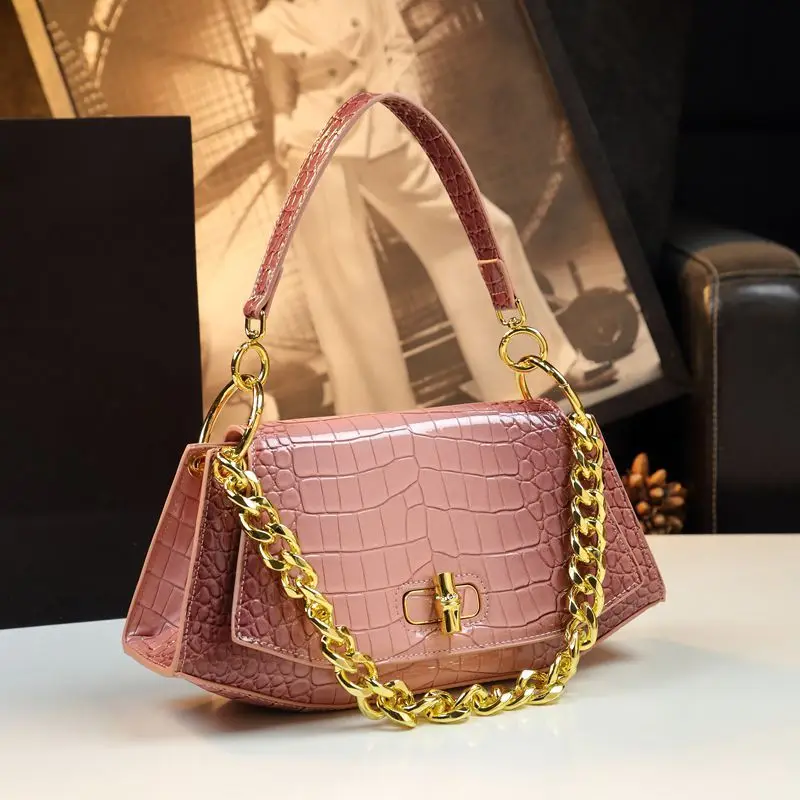 Designer Brand's New Stone Print Design Underarm Leather Shoulder Crossbody Bags for Women  