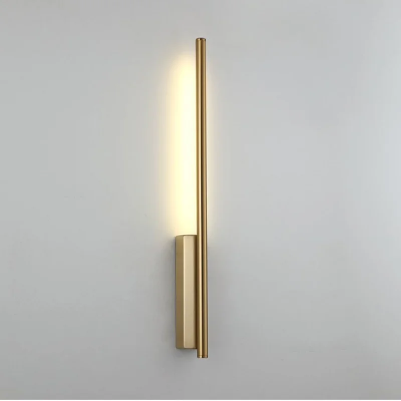 Minimalist Long Strip Led Wall Lamp Modern Nordic Living Room Background Wall Bedroom Bedside Lamp Hotel Corridor LED Wall Light