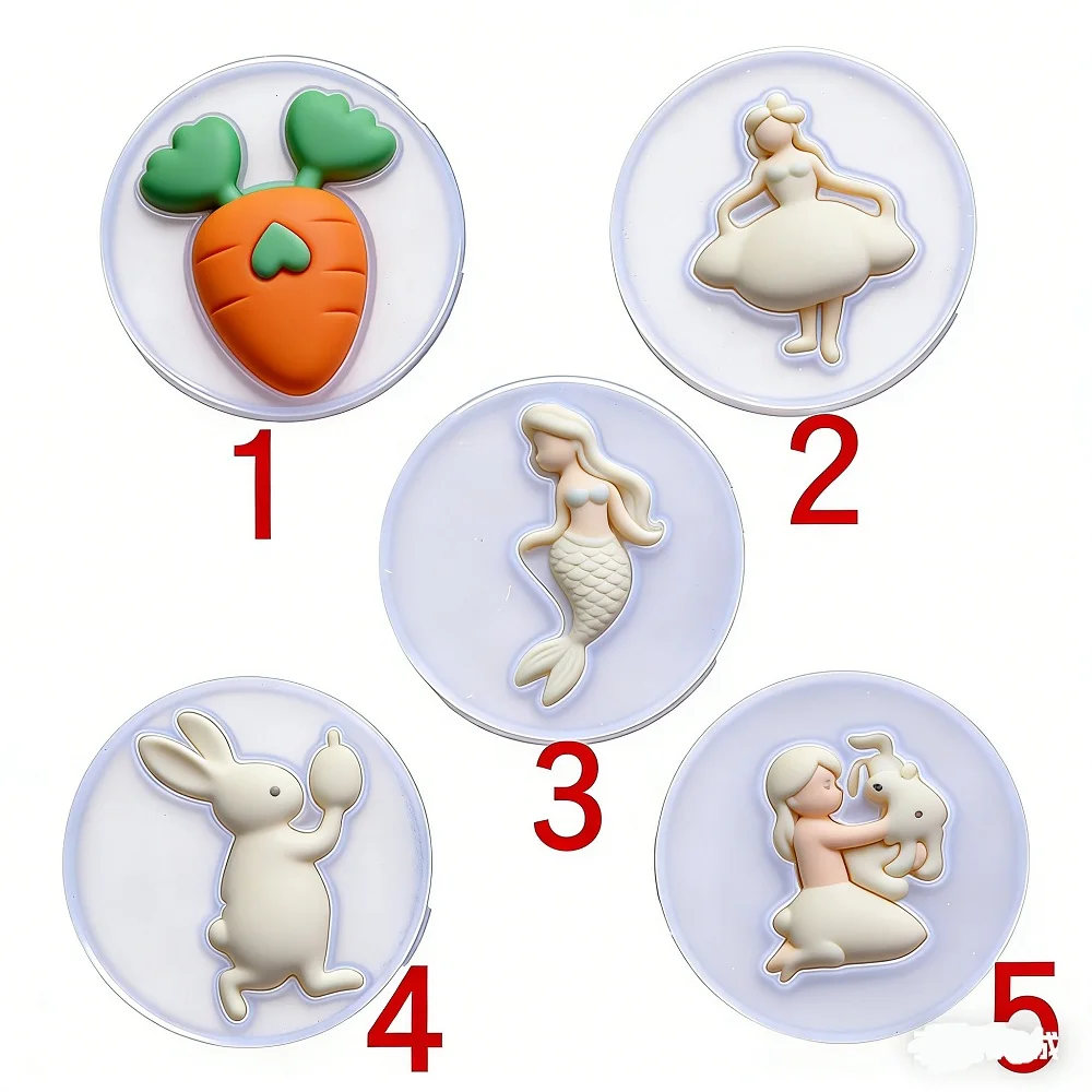 Crystal Silicone Mold for jewelry pendant chocolate DIY Epoxy resin Mould UV alice and rabbit Mermaid Epoxy Jewelry Making Tool